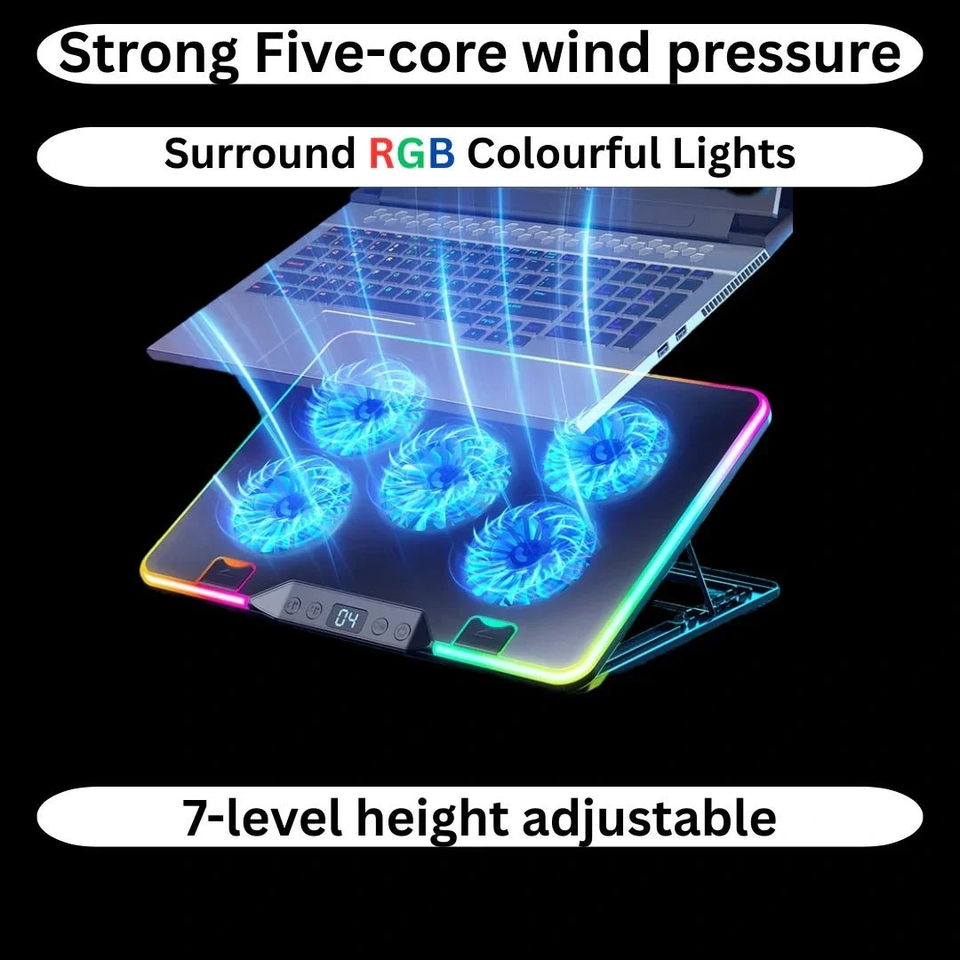 Zyler Gaming RGB Laptop Cooling Fan pad - Image 2